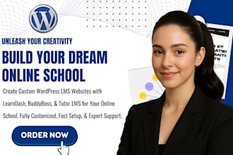 build wordpress lms website learn dash buddyboss tutor lms pro for elearning lms