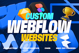 design custom webflow website, modern, fast, responsive and SEO optimized