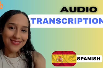 transcribe audio recordings into spanish text