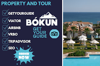create and optimize your tour listings on ota  such as bokun, getyourguide