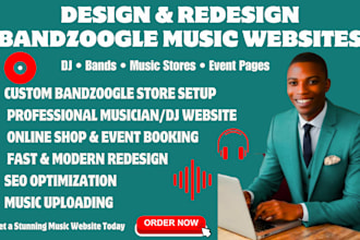 design and redesign bandzoogle music dj websites stores and band pages