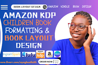 do children book formatting, children book layout design, children book design