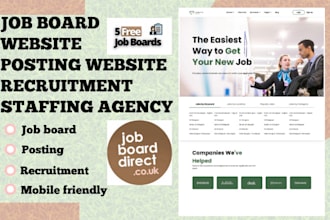 build job board website recruitment staffing agency posting website