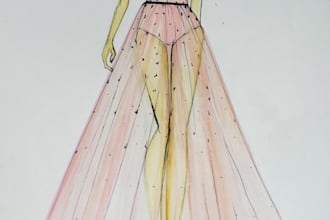 design brochures and fashion illustrations