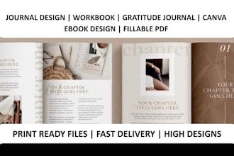 do journal design canva ebook design gratitude journal workbook for amazon kdp