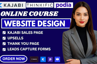 do kajabi sales page, vsl funnel, upsells, thank you page, leads capture forms