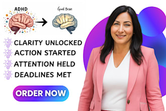 be your adhd life coach body double partner and accountability partner