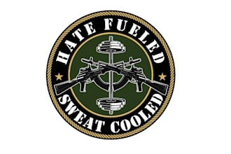 create a modern military fitness academy logo