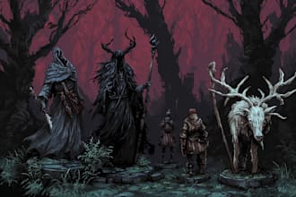 make some dark art for board tabletop games