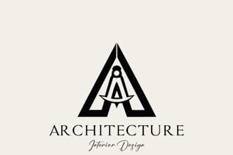 design a professional and modern architecture logo for your firm
