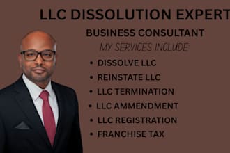 dissolve reinstate US llc or cancel corporation and close ein, file dissolution