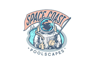 design out world florida space coast pool construction logo