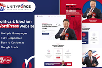 design political campaign website election website