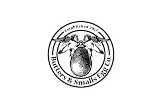 design best quality butters smalls egg company logo