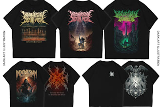 custom art sketch tshirt design apparel