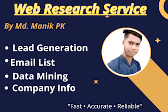 do professional web and market research