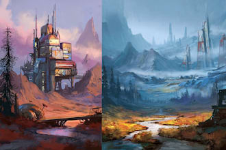 create environment game concept art