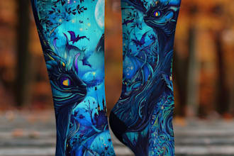draw a unique socks design