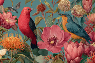 make any floral, animal or botanical art