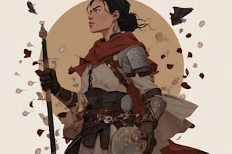 make dnd party character sketch drawing