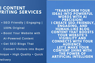 write SEO friendly ai blog content for your website