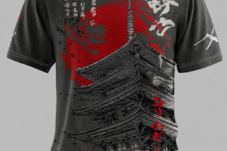 do create japanese art for t shirt style
