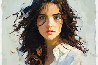 paint your digital oil painting portrait