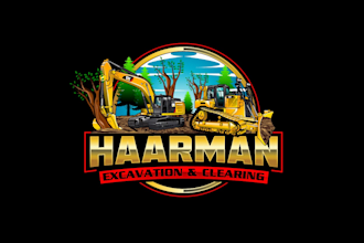 create exclusive and marvelous excavation logo design