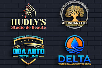 do real estate signature logo design with brand identity