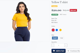 create ecommerce website and store