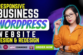 desing or redesign a professional wordpress business website