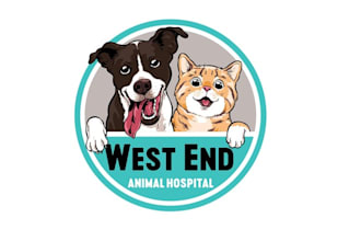 design average veterinary clinic logo