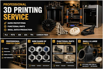 3d print your parts in pla, petg, tpu and carbon fibe