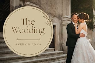 create digital products for wedding invitation design canva template mockup
