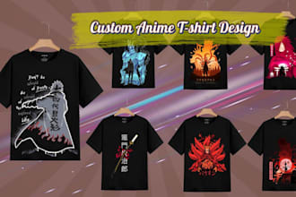 design unique custom anime t shirts for you