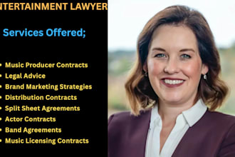 your entertainment lawyer and draft music contracts