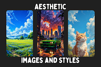 aesthetic ai images using flux, gemini, midjourney