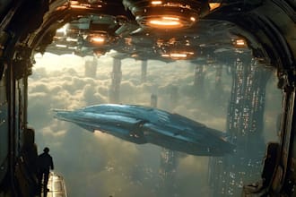 design a sci fi spaceship design