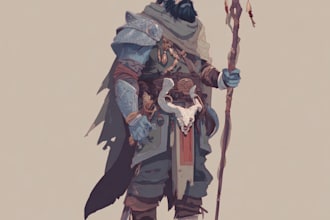 dnd character art and fantasy concept art