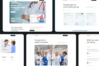 design figma mobile apps, landing pages, saas websites, and modern websites