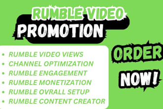 organic rumble video promotion rumble promotion to boost views