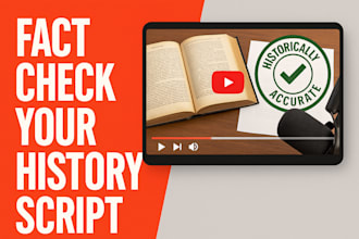 fact check and improve the historical accuracy of your video or content script