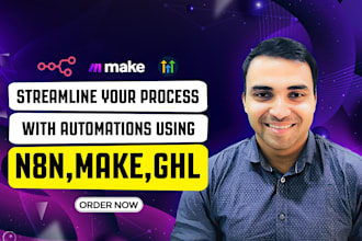 create ai automations using n8n, make, ghl or zapier