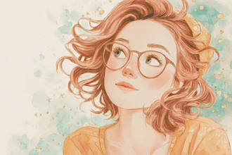 draw digital watercolor illustration