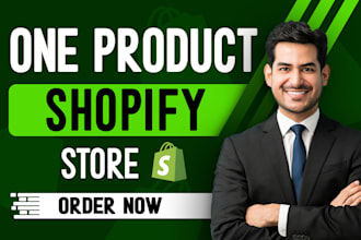 design, redesign one product shopify store, and shopify dropshipping store