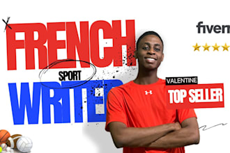 write optimized SEO sport content for your blog in french