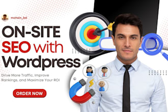 do onsite SEO with wordpress of your website to boost your rankings
