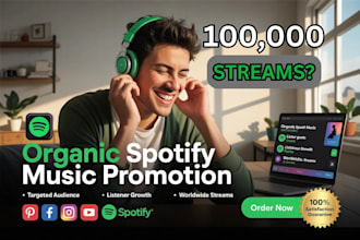 boost spotify music promotion via playlist, spotify followers