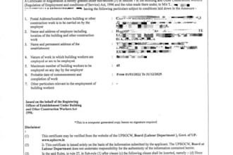 handle compliance and labour licence for construction site