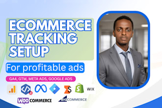 setup complete ecommerce tracking with ga4 GTM stape meta, facebook google ads